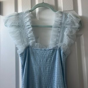 Long maxi formal Tull baby blue dress